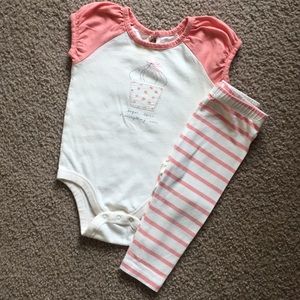 Baby Gap Sugar & Spice Onesie & Legging Set